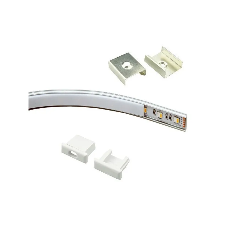 Profilé alu PLAT FLEXIBLE 1 mètre