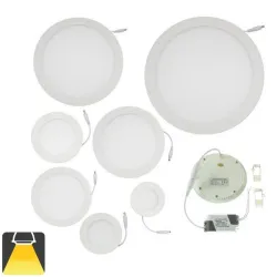 Panneau LED diamètre 84mm, puissance 3W, rond encastrable
