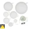 Panneau LED diamètre 225mm, puissance 18W, rond encastrable
