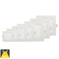 Panneau LED 84x84, 3W, carré encastrable