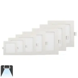 Panneau LED 84x84, 3W, carré encastrable