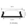Profilé alu PLAT FLEXIBLE 1 mètre