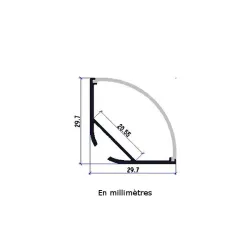 Profilé alu angle 1 mètre