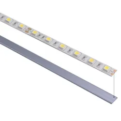 Profilé alu PLAT sans rebords 1m - LOT de 5