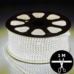 Ruban LED 230V 5050 sécable 1 mètre - Blanc naturel 4000K