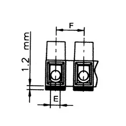 Connecteur électrique clipsable 2 fils 12/24V ou 230V