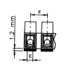 Connecteur électrique clipsable 2 fils 12/24V ou 230V