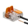 Connecteur électrique clipsable 2 fils 12/24V ou 230V