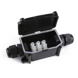 Boite de dérication étanche 2 entrées 12V/24V ou 230V