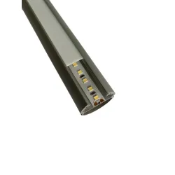 Profile Ovale Aluminium Anodisé 1m pour bandeaux LED