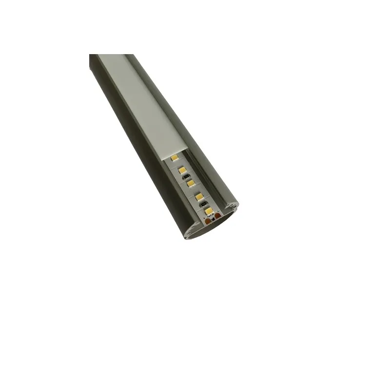 Profile Ovale Aluminium Anodisé 1m pour bandeaux LED