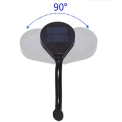 Lampe LED solaire à fixer