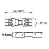 Connecteur électrique clipsable 3 fils 12/24V ou 230V
