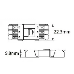 Connecteur électrique 12/24V ou 230V