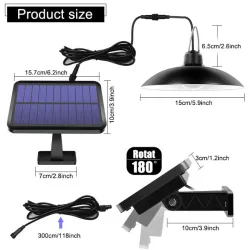 Lampe LED solaire 3W autonome