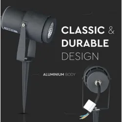 Projecteur LED 6W RGB + blanc variable RF