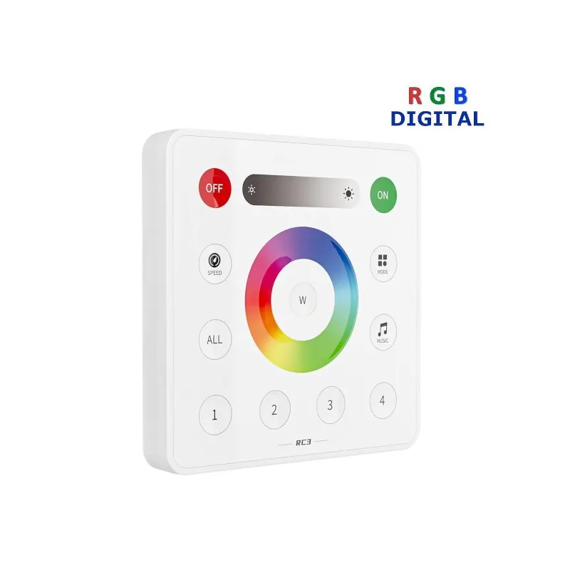 Commande murale RGB DIGITAL 12/24V 