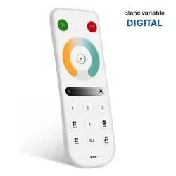 Télécommande blanc variable DIGITAL 12/24V 