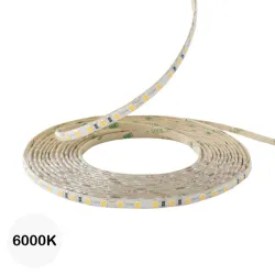 Ruban LED 5mm 24V 2835 120led/m 5M - Blanc froid 6000K