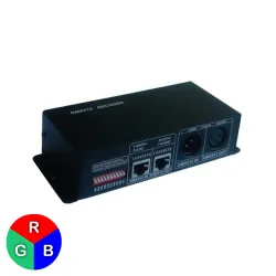 Contrôleur DMX 512 RGB 3X4A 12/24V