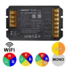 Contrôleur multizones 3 en 1 RGB, RGBW, RGB + blanc variable 12A 12/24V