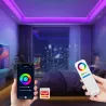 Contrôleur multizones 3 en 1 RGB, RGBW, RGB + blanc variable 12A 12/24V