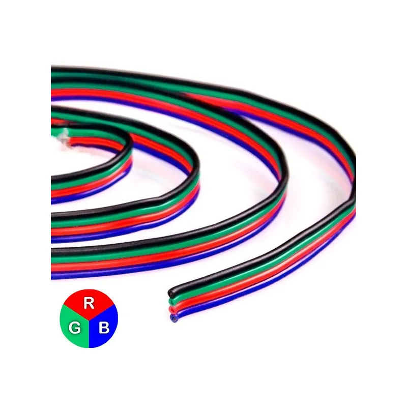 Câble 4 fils RGB 12/24V/48V 22AWG