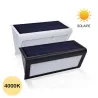 Lampe LED solaire - Boitier noir ou blanc