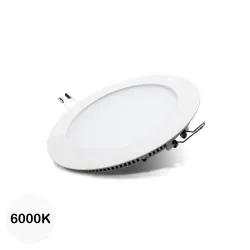Panneau LED diamètre 120mm, puissante 6W, rond encastrable