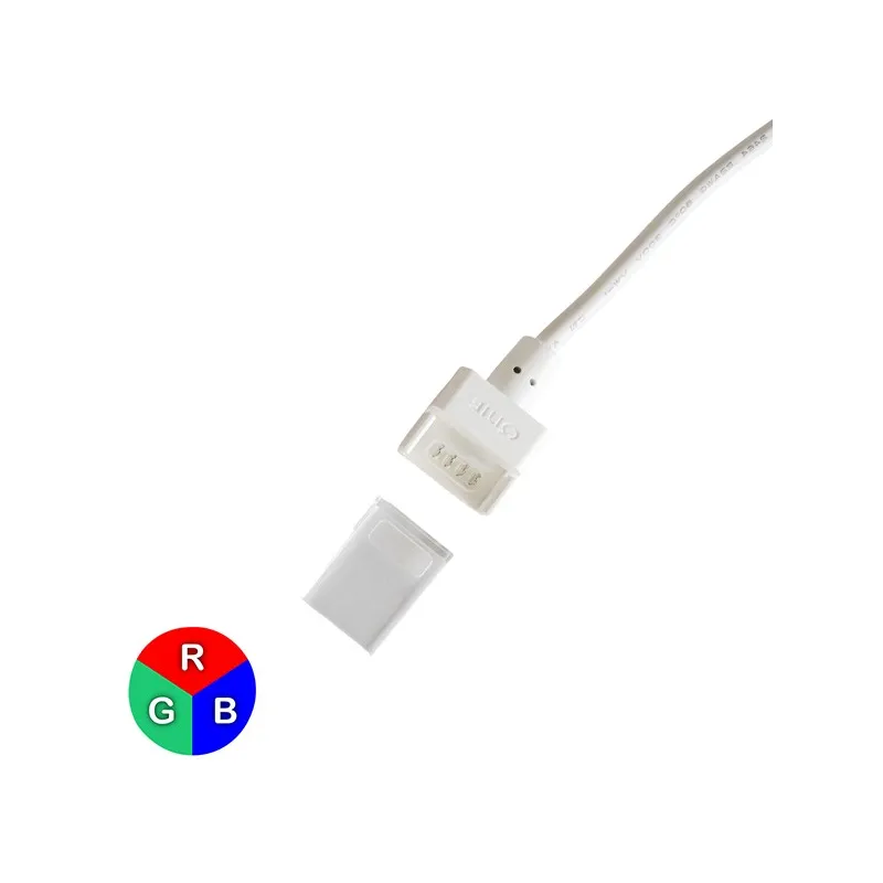 Connecteur ruban mono nu IP68 vers 4 fils