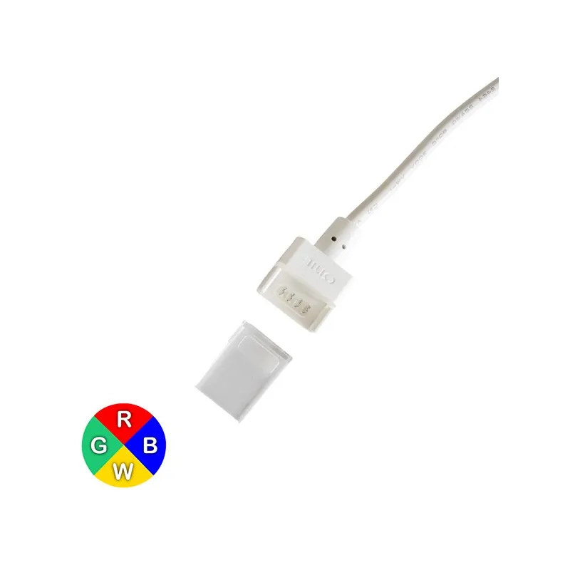 Connecteur ruban mono nu IP68 vers 5 fils