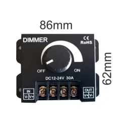 DIMMER 12/24V - variateur pour ruban monocouleur