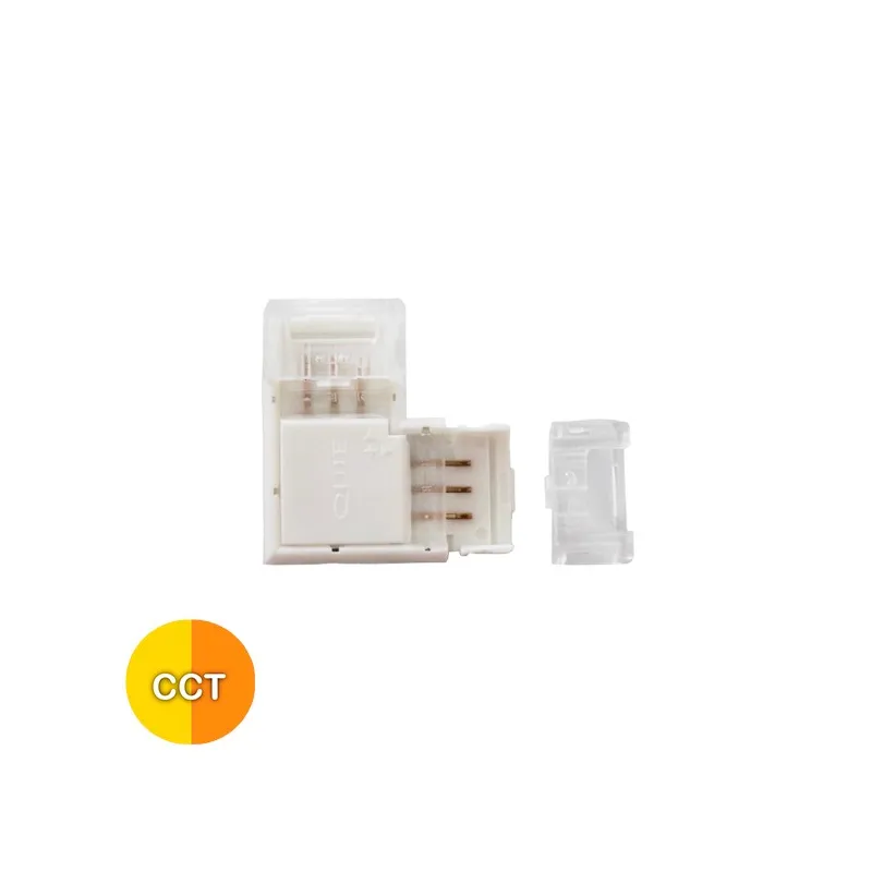 Connecteur blanc variable en L IP20 5A