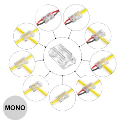 Connecteur COB ou SMD 9 en 1 IP20 5A