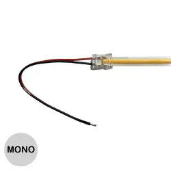 Connecteur ruban mono nu SMD ou COB IP20 vers 2 fils 5A
