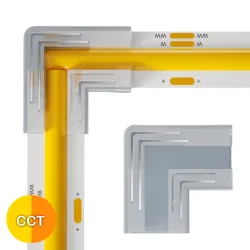 Connecteur blanc variable COB en L IP20 3.5A sans coupure de lumière