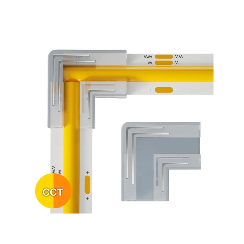 Connecteur blanc variable COB en L IP20 3.5A sans coupure de lumière