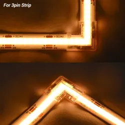 Connecteur blanc variable COB en L IP20 3.5A sans coupure de lumière