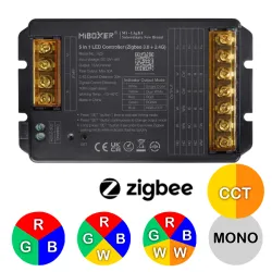 Contrôleur 30A Zigbee multizones 5 en 1 RGB, RGBW, RGB + blanc variable 12/48V