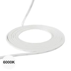 Néon flexible LED plat 24V 6x6mm 5 mètres - Blanc froid 6000K