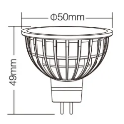 Spot LED MR16 4W RGB+blanc variable
