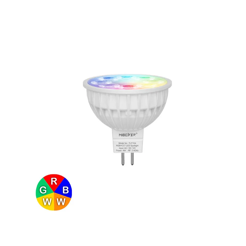Spot LED MR16 4W RGB+blanc variable