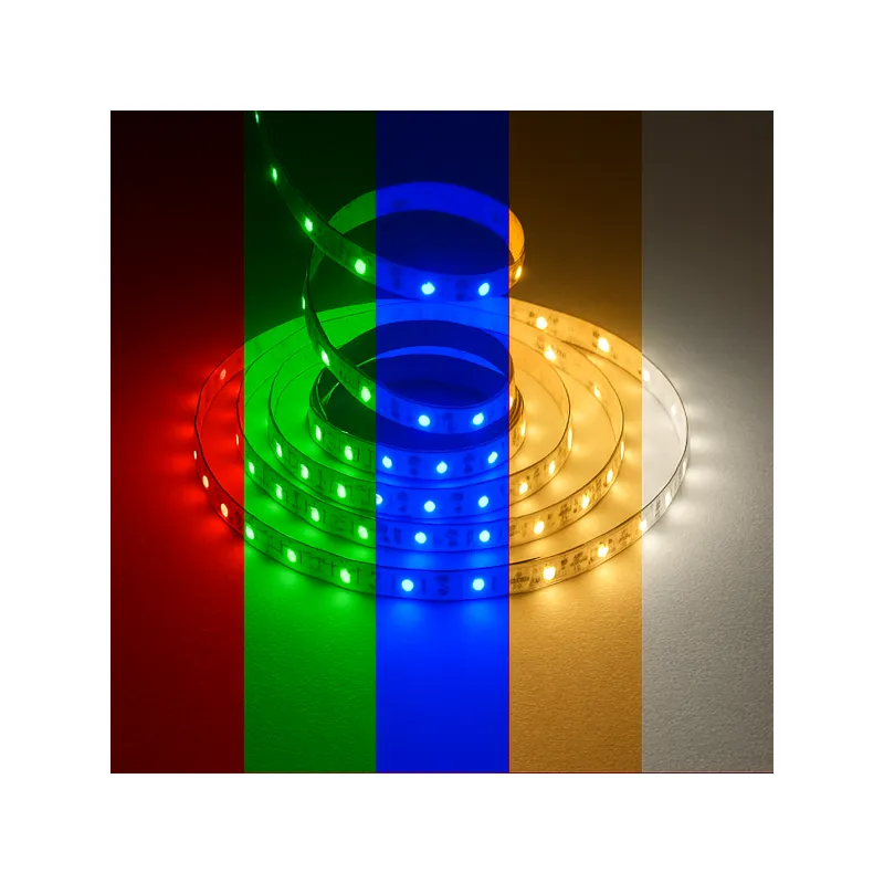 Ruban LED 12V 5050 RGB + blanc variable