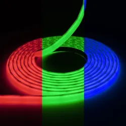 Néon flexible COB RGB extra plat 24V 10mm 5 mètres - RGB