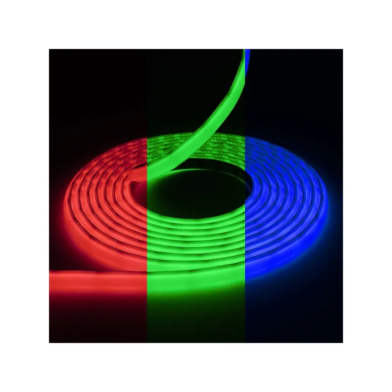 Néon flexible COB RGB extra plat 24V 10mm 5 mètres