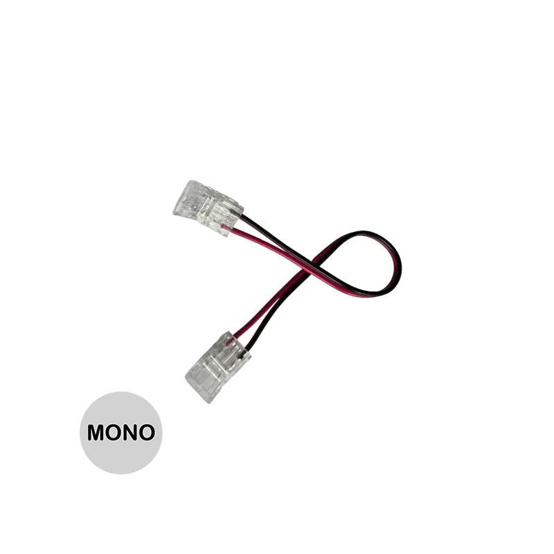 Connecteur ruban mono 10mm d'angle SMD ou COB IP20 5A