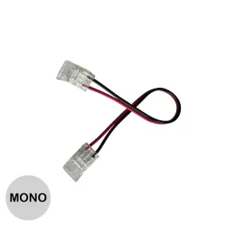 Connecteur ruban mono 8mm d'angle SMD ou COB IP20 5A