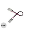 Connecteur ruban mono 8mm d'angle SMD ou COB IP20 5A
