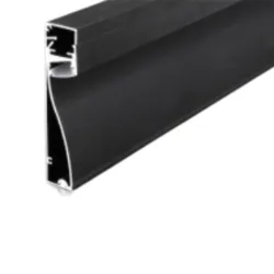 Profilé alu plinthe noir 1m