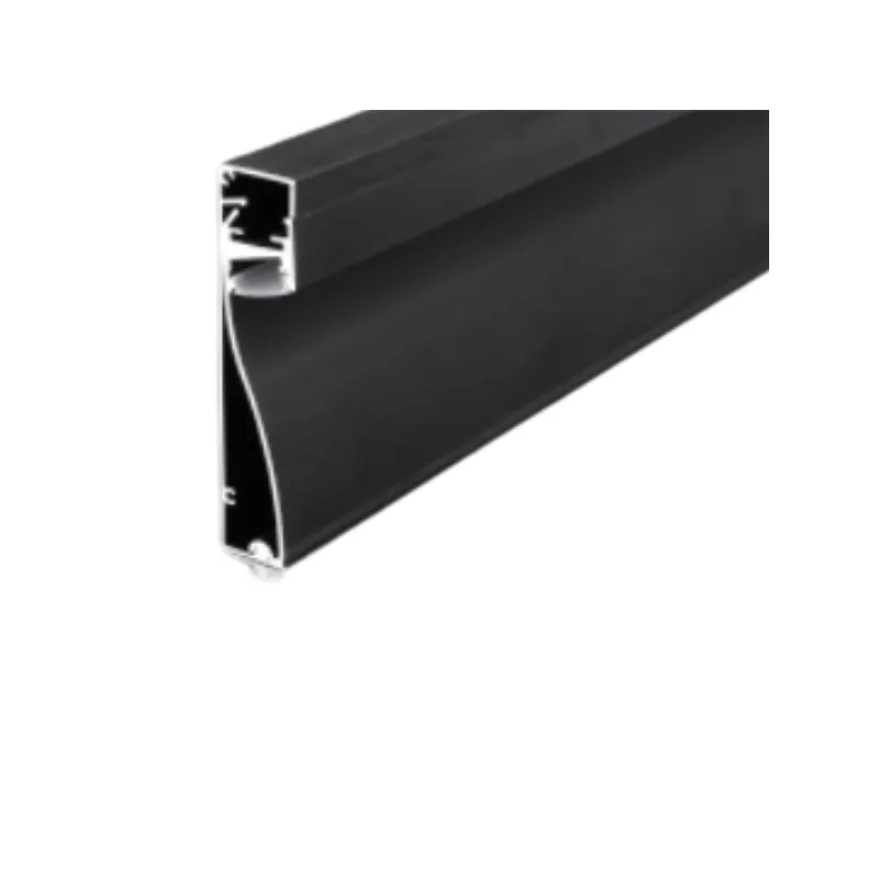 Profilé alu plinthe noir 1m